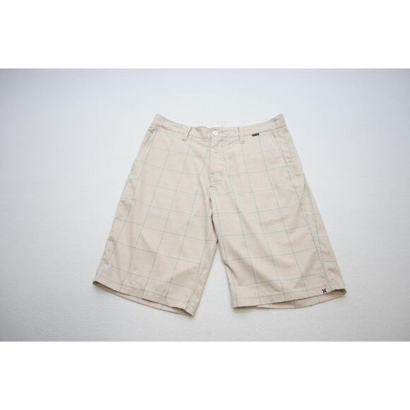 Hurley Phantom Board Shorts Plaid Stretch Athletic Water Swim Mens Size 31 - Picture 1 of 6